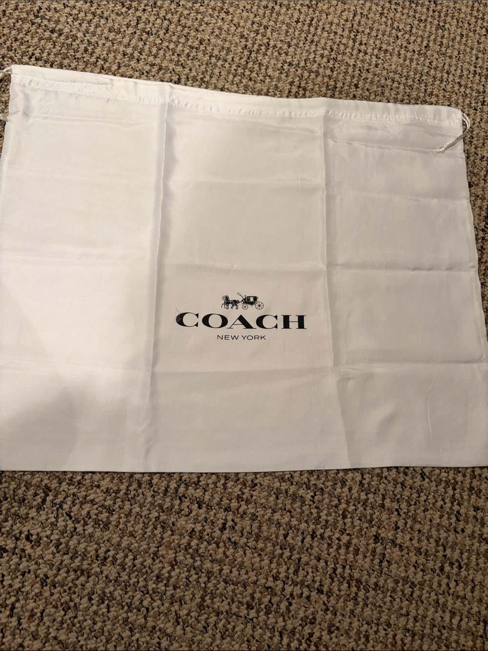 Coach silk large dust bag for handbag